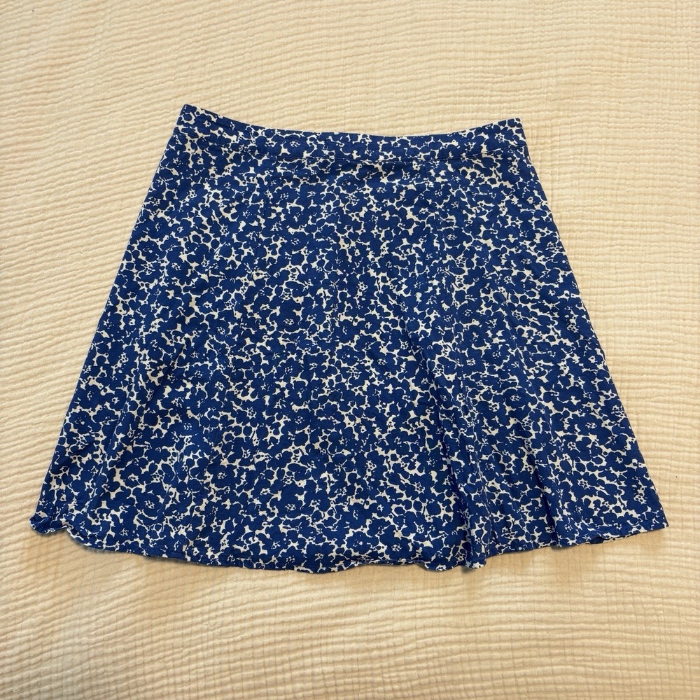 Marine Layer Skirt Women's Size 8 Bonnie Mini Blue Ditsy‎ Floral Boho Coastal